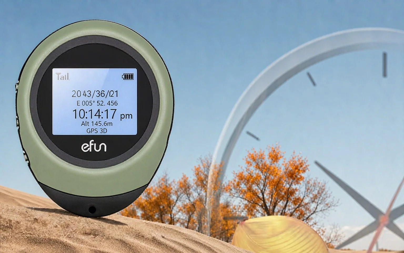 Satellite clock display of the path finder